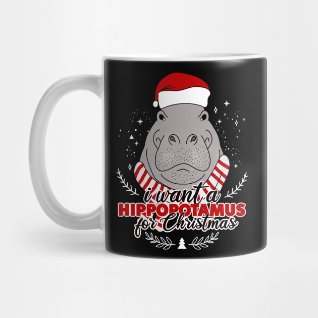 I want a hippopotamus for Christmas by Rishirt